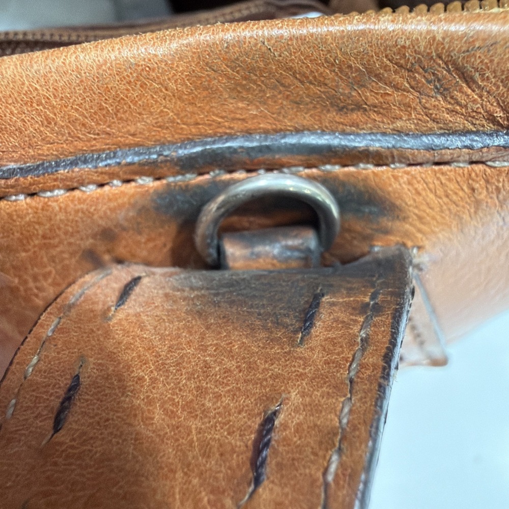 Fossil 1954 Sedona Brown Leather Satchel Handbag ZB9095 Vintage Top Handle - Picture 10 of 14